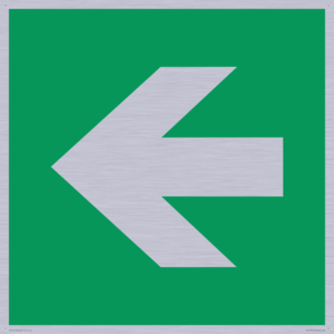 SV11731: E913 Safe condition: Left arrow (90 deg supplimentary)