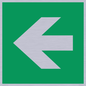 SV11731: E913 Safe condition: Left arrow (90 deg supplimentary)