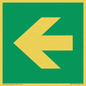 SV11731: E913 Safe condition: Left arrow (90 deg supplimentary)