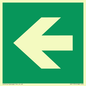 SV11731: E913 Safe condition: Left arrow (90 deg supplimentary)