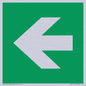 SV11731: E913 Safe condition: Left arrow (90 deg supplimentary)