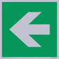 SV11731: E913 Safe condition: Left arrow (90 deg supplimentary)