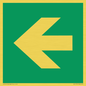 SV11731: E913 Safe condition: Left arrow (90 deg supplimentary)