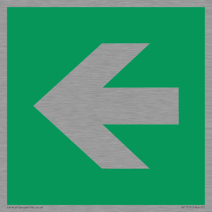 SV11731: E913 Safe condition: Left arrow (90 deg supplimentary)