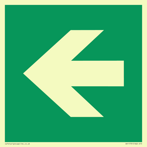 SV11731: E913 Safe condition: Left arrow (90 deg supplimentary)