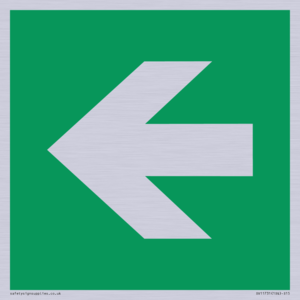 SV11731: E913 Safe condition: Left arrow (90 deg supplimentary)