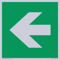 SV11731: E913 Safe condition: Left arrow (90 deg supplimentary)