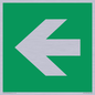 SV11731: E913 Safe condition: Left arrow (90 deg supplimentary)