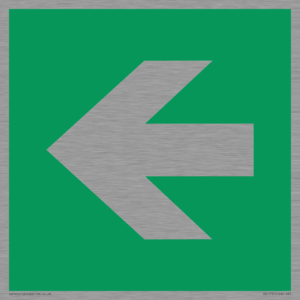 SV11731: E913 Safe condition: Left arrow (90 deg supplimentary)