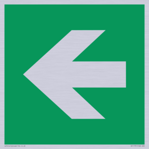 SV11731: E913 Safe condition: Left arrow (90 deg supplimentary)
