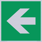 SV11731: E913 Safe condition: Left arrow (90 deg supplimentary)