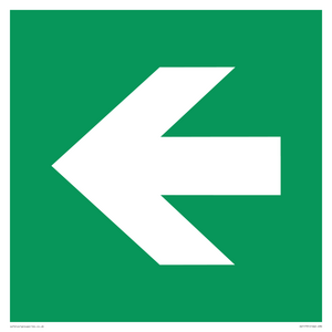 SV11731: E913 Safe condition: Left arrow (90 deg supplimentary)
