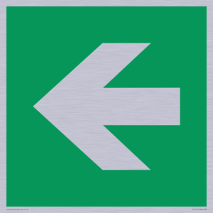 SV11731: E913 Safe condition: Left arrow (90 deg supplimentary)