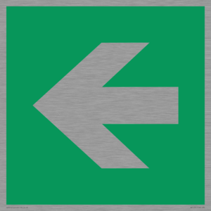 SV11731: E913 Safe condition: Left arrow (90 deg supplimentary)