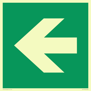 SV11731: E913 Safe condition: Left arrow (90 deg supplimentary)
