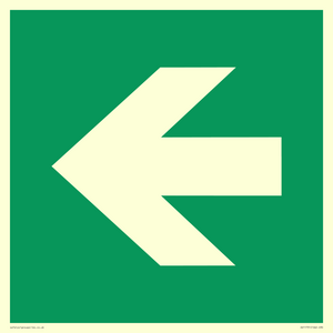 SV11731: E913 Safe condition: Left arrow (90 deg supplimentary)