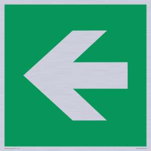 SV11731: E913 Safe condition: Left arrow (90 deg supplimentary)