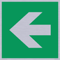 SV11731: E913 Safe condition: Left arrow (90 deg supplimentary)