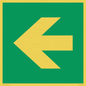 SV11731: E913 Safe condition: Left arrow (90 deg supplimentary)