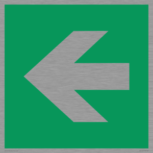 SV11731: E913 Safe condition: Left arrow (90 deg supplimentary)