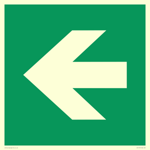 SV11731: E913 Safe condition: Left arrow (90 deg supplimentary)
