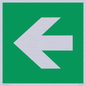 SV11731: E913 Safe condition: Left arrow (90 deg supplimentary)