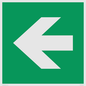 SV11731: E913 Safe condition: Left arrow (90 deg supplimentary)