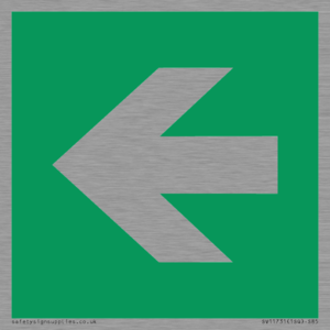 SV11731: E913 Safe condition: Left arrow (90 deg supplimentary)