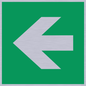 SV11731: E913 Safe condition: Left arrow (90 deg supplimentary)