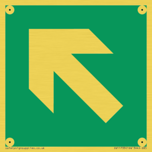 SV11733: E914 Safe condition: Up left arrow (45 deg supplimentary)