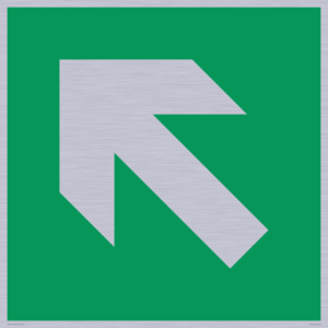 SV11733: E914 Safe condition: Up left arrow (45 deg supplimentary)