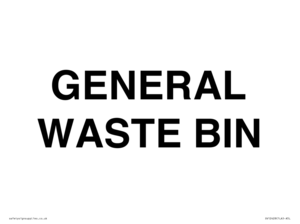 SV12428: GENERAL WASTE BIN