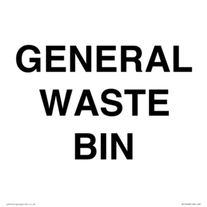 SV12428: GENERAL WASTE BIN