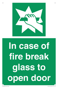 SV12920: In case of fire break glass to open door