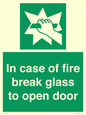 SV12920: In case of fire break glass to open door