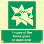 SV12920: In case of fire break glass to open door
