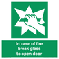 SV12920: In case of fire break glass to open door