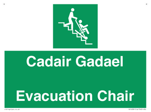 SV16381: Welsh English Bilingual Cadair Gadael / Evacuation Chair