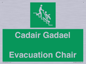 SV16381: Welsh English Bilingual Cadair Gadael / Evacuation Chair