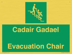 SV16381: Welsh English Bilingual Cadair Gadael / Evacuation Chair