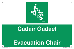 SV16381: Welsh English Bilingual Cadair Gadael / Evacuation Chair