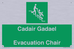 SV16381: Welsh English Bilingual Cadair Gadael / Evacuation Chair