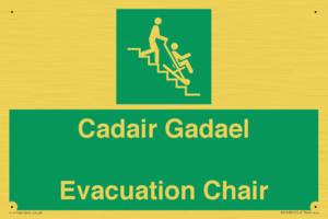 SV16381: Welsh English Bilingual Cadair Gadael / Evacuation Chair