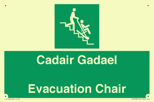 SV16381: Welsh English Bilingual Cadair Gadael / Evacuation Chair