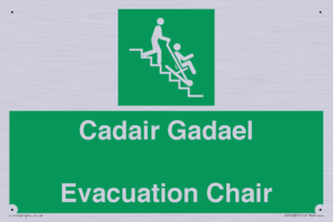 SV16381: Welsh English Bilingual Cadair Gadael / Evacuation Chair