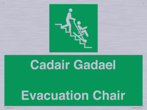 SV16381: Welsh English Bilingual Cadair Gadael / Evacuation Chair