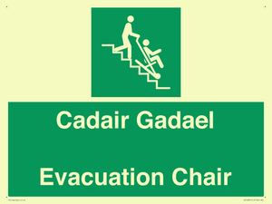 SV16381: Welsh English Bilingual Cadair Gadael / Evacuation Chair