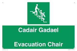 SV16381: Welsh English Bilingual Cadair Gadael / Evacuation Chair