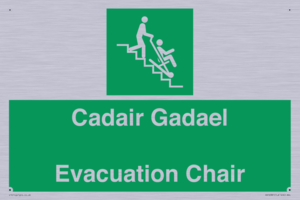 SV16381: Welsh English Bilingual Cadair Gadael / Evacuation Chair