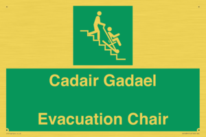 SV16381: Welsh English Bilingual Cadair Gadael / Evacuation Chair